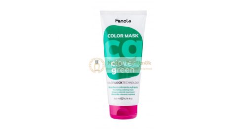Fanola Color Mask ernährende Maske mit Farbpigmenten für Wiederbelebung der Farbe Clover Green 200 ml