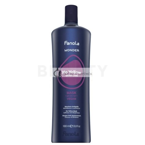 Fanola Wonder No Yellow Extra Care Mask neutralisierende Haarmaske gegen Vergilbung des Farbtones 1000 ml