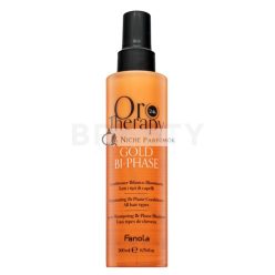   Fanola Oro Therapy 24k Gold Bi-Phase Conditioner öblítés nélküli kondicionáló puha és fényes hajért 200 ml