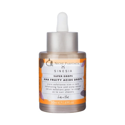 Sinesia Super Drops AHA Fruchtige Säure Tropfen, Peeling- und Aufhellendes Gesichts- und Kopfhaarsérum, 50 ml