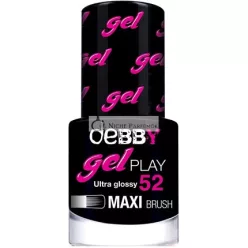 Debby Gel Play Körömlakk 52, Absolút Fekete