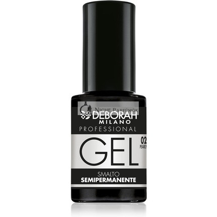 Deborah Milano Professioneller Halbdauerhafter Gel-Nagellack Nr. 02 Perlenweiß, 4.5ml
