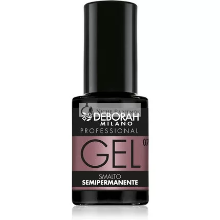 Deborah Milano Fél-Álló Zselés Körömlakk 07 Poros Rózsaszín Plump Hatás Hosszan Tartó Intenzív és Fényes Körmökért, 4,5ml