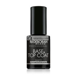   Deborah Milano Professzionális Gél Körömlakk Alap- és Fedőlakk Átlátszó Dúsító Hatás Hosszan Tartó Intenzív és Fényes Körmök 4,5ml