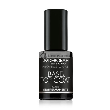 Deborah Milano Professioneller Gel-Nagellack Grund- und Decklack Transparent Plumping-Effekt Langanhaltende Intensive und Glänzende Nägel 4,5ml