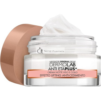 DERMOLAB Anti-Aging Plus+ Éjszakai Krém Arcra és Nyakra 50ml Hyaluronsav Hatás