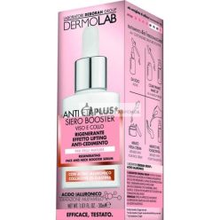   Dermolab Anti-Aging Plus Arc- és Nyakszérum Booster Regeneráló Lifting Hatás Hyaluronsavval 30ml