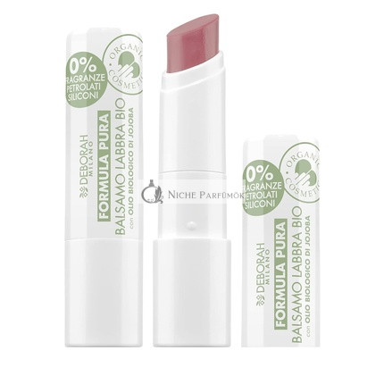 Deborah Milano Színes Ajakbalzsam BIO Formula Pura SPF 10 Taupe No. 8 Vegán 100% Természetes Eredetű