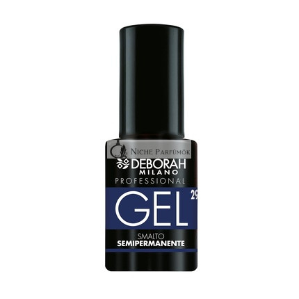 Deborah Milano Professioneller Gel-Nagellack Nr. 29 Blau China, Plumping-Effekt, Langanhaltend für Intensive und Glänzende Nägel, 4,5ml