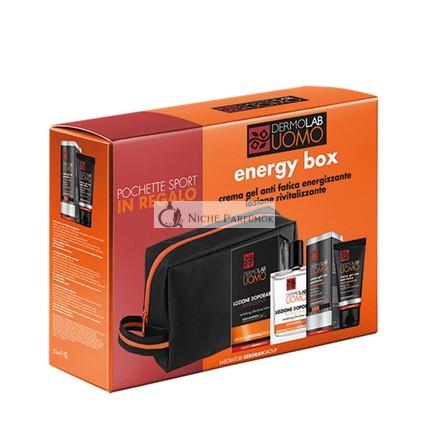 Dermolab Männer Energiekasten gegen Anzeichen von Müdigkeit und Stress - Enthält: Energiegelfluid 50ml, Revitalisierende Aftershave-Lotion 100ml