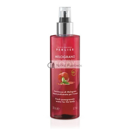 Perlier Gránátalma Parfümös Testvíz, 200ml