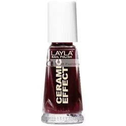  Layla Cosmetics 1243R23-014 Kerámia Hatású Körömlakk Vamp Piros, 10ml