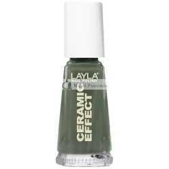   Layla Cosmetics 1243R23-035 Kerámia Hatású Körömlakk Khaki Zöld 10ml