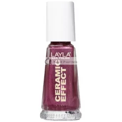   Layla Cosmetics 1243R23-044 Kerámia Hatású Körömlakk Flashy Fuchsia