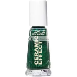 Layla Kerámia Hatású Körömlakk N.54 Zöld Galaxis