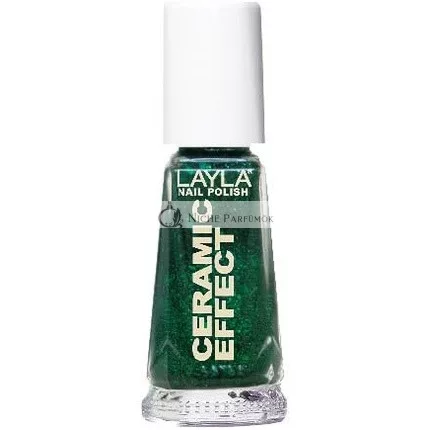 Layla Kerámia Hatású Körömlakk N.54 Zöld Galaxis