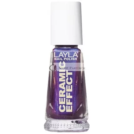 Layla Cosmetics 1243R23-064 Kerámia Hatású Körömlakk Kék Lila, 10 ml