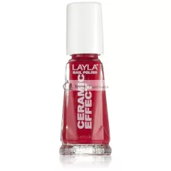   Layla Cosmetics 1243R23-067 Kerámia Hatású Körömlakk Hipnotikus Cseresznye, 0.01l