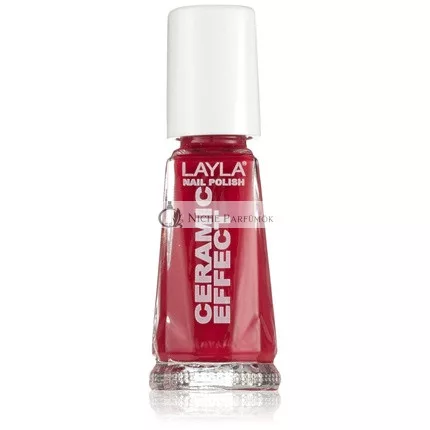 Layla Cosmetics 1243R23-067 Kerámia Hatású Körömlakk Hipnotikus Cseresznye, 0.01l
