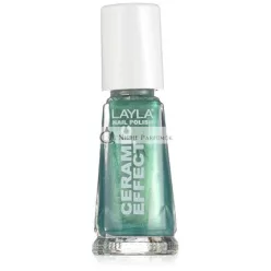   Layla Cosmetics 1243R23-072 Kerámia Hatású Körömlakk - Zöld Illúzió