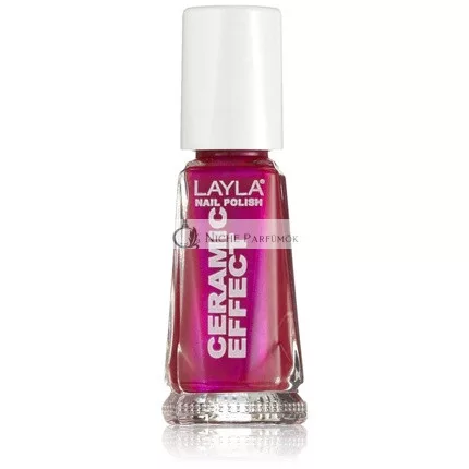 Layla Cosmetics 1243R23-074 Kerámia Hatású Körömlakk - Pop Pink, 10ml
