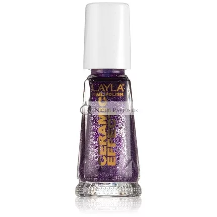 Layla Cosmetics 1243R23-081 Kerámia Hatású Körömlakk Ultra Violet, 10ml