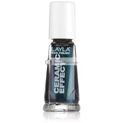 Layla Cosmetics 1243R23-097 Kerámia Hatású Körömlakk Egyiptomi Éjszaka, 10ml