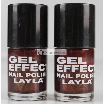 Layla Kozmetikai Gél Hatású Magenta Lila Körömlakk Fémes Piros K29-B
