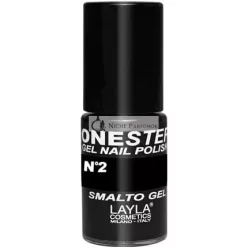 LAYLA COSMETICS One Step Gel Körömlakk 100 Fekete Szám 2