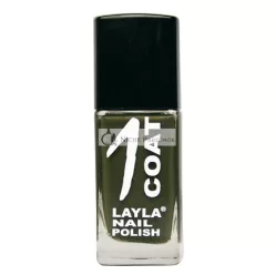 Layla Cosmetics 1 Rétegű Körömlakk Vert Noir, 17ml
