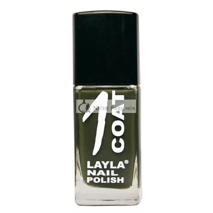 Layla Cosmetics 1 Rétegű Körömlakk Vert Noir, 17ml