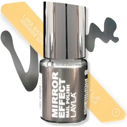 Layla Cosmetics Tükör Hatású Körömlakk 81 Fekete Mint Az Ében 10ml