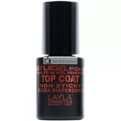   Layla Gél Lakk Nem Ragadós Fedőlakk - Ideális Porokhoz, 10 Ml