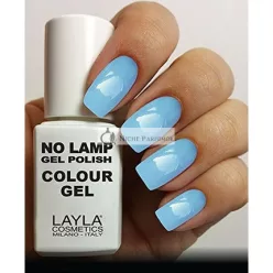   Layla Cosmetics Milano Nincs Lámpa Körömlakk Szín Zselé Breezy Blue, 10ml