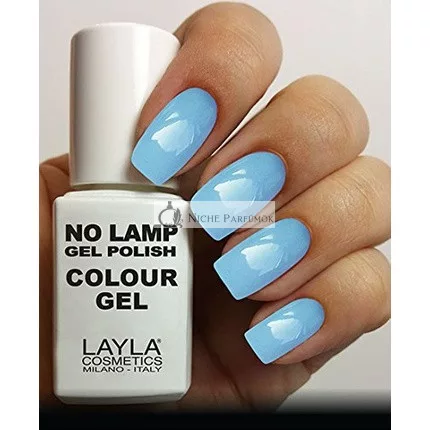 Layla Cosmetics Milano Nincs Lámpa Körömlakk Szín Zselé Breezy Blue, 10ml