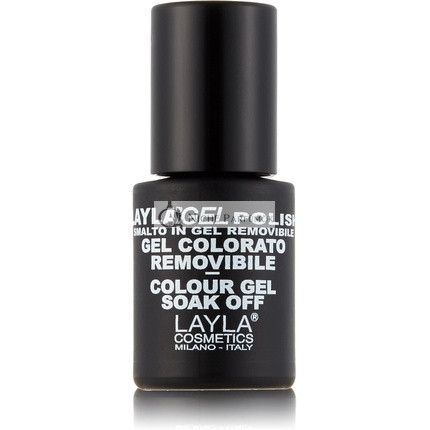 Layla Cosmetics Laylagel Nagellack Farbe Blau Top Coat 10ml