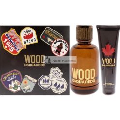   Wood von Dsquared2 für Männer 2-teiliges Geschenkset, 100 ml EDT Spray, 150 ml Duschgel