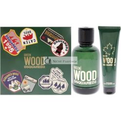   Dsquared2 Wood Pour Homme Green Eau De Toilette ajándékcsomag 100ml + 150ml fürdő- és tusfürdő