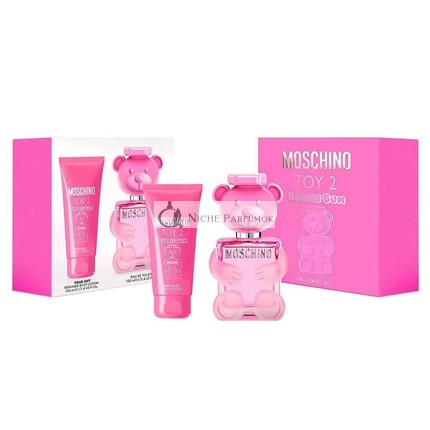 MOSCHINO Toy 2 Bubble Gum Reise-Set für Frauen EDT, 100ml + Parfümierte Körperlotion, 100ml