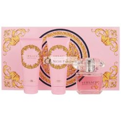   Versace Bright Crystal Eau de toilette 90ml + testápoló 100ml + tusfürdő 100ml szett