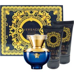   Versace Dylan Blue ajándék szett nőknek Eau de Parfum 50 ml + testápoló tej 50 ml + tusfürdő gél 50 ml