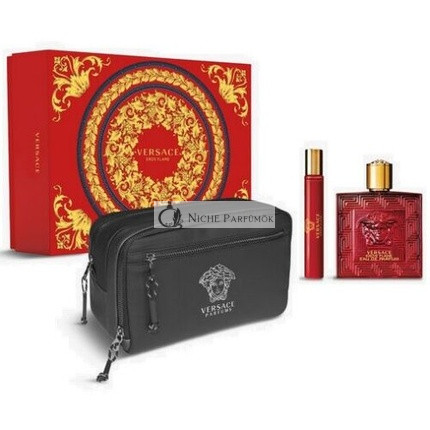 Versace Eros Flame Eau de Parfum, 100 ml, utazó spray 10 ml
