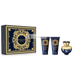   Versace Dylan Blue 50ml EDP Spray + 50ml Duschgel + 50ml Körperlotion Geschenkset 2023