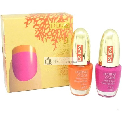 Coral Island Langanhaltende Farb-Französische Kit 2 Halbdauerhafte Französische Anleitungen, 002 Tropischer Saft