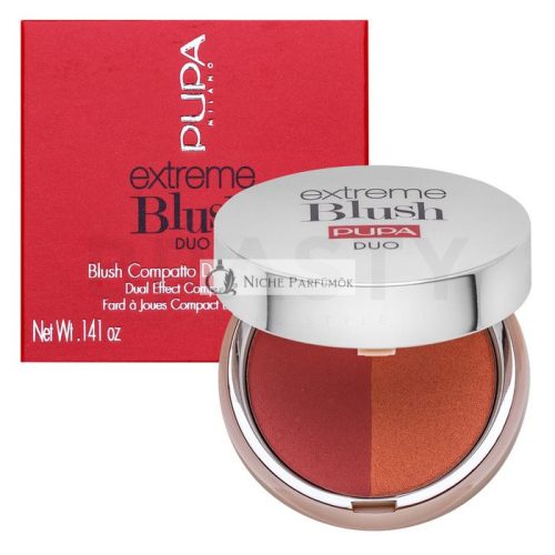Pupa Extreme Blush DUO 130 Matt Salmon - Radiant Peach púderes arcpír 4 g