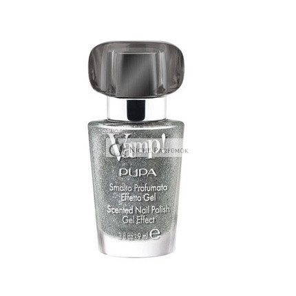 Pupa Vamp! Illatos Gél Hatású Körömlakk Csillogó Kiadás 307 Platina Ezüst, 11 ml