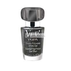   Pupa Vamp! Illatos Zselés Hatású Körömlakk Csillogó Kiadás 308 Dazzle Black