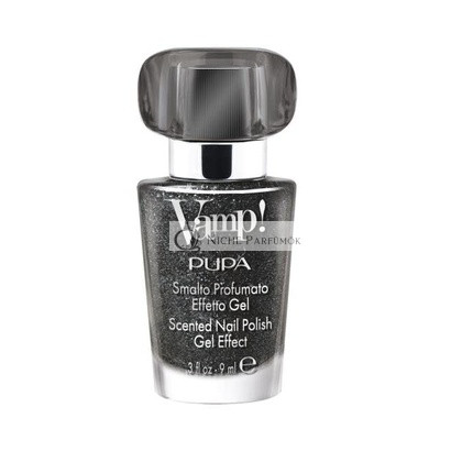 Pupa Vamp! Illatos Zselés Hatású Körömlakk Csillogó Kiadás 308 Dazzle Black