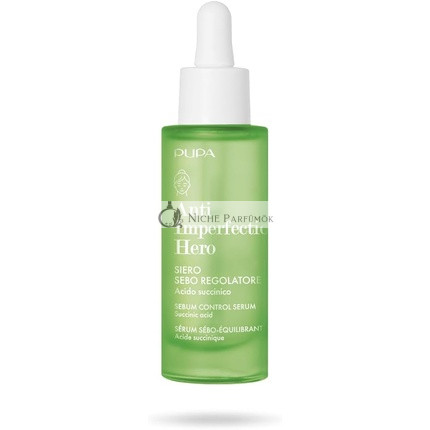 Pupa Anti Imperfection Hero Sebum Serum mit Succinic Acid, 30ml