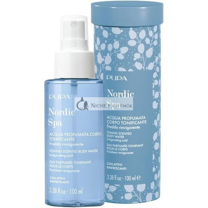 Pupa Nordic Spa Frissítő Hideg Tónusú Test Illatos Víz, 100 ml